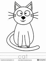 Cat Coloring Tracing Worksheets Word Pages Color Worksheet Trace Drawing Preschool Printable Printables Myteachingstation Cats Kindergarten Kids Draw Easy Colouring sketch template