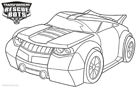 transformers rescue bots coloring pages bumblebee  printable