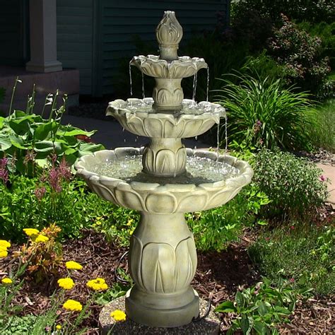tiered water fountains outdoor  tier fountains greener festivals pinterest water