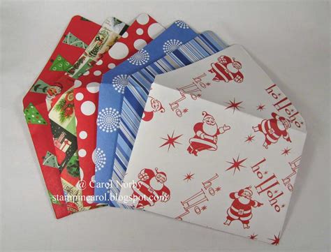 stampin carol christmas envelopes