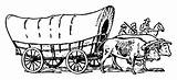 Planwagen Colorare Huifkar Malvorlage Carromato Kleurplaat Wagon Mormon Disegni sketch template
