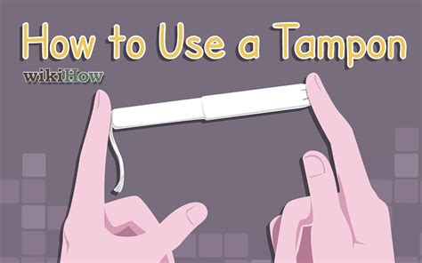 How To Use A Tampon With Pictures – Artofit