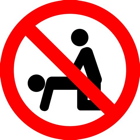 no sex in public place ban symbol by 09910190