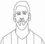 Messi Lionel Argentina Printable Kids Onlinecoloringpages sketch template