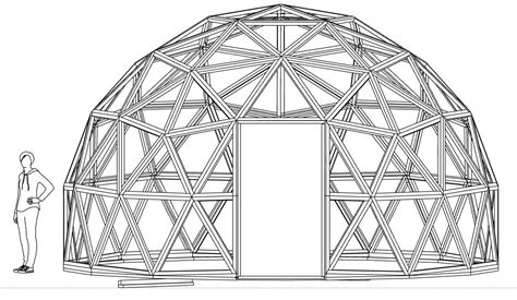 ft  geodesic dome diy build plans  hubs imperial  etsy
