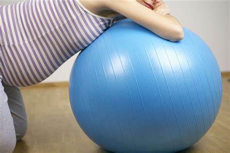 exercise ball  labor comfort