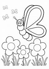 Flower Coloring Insect Pages Flowers Parentune Print Child sketch template