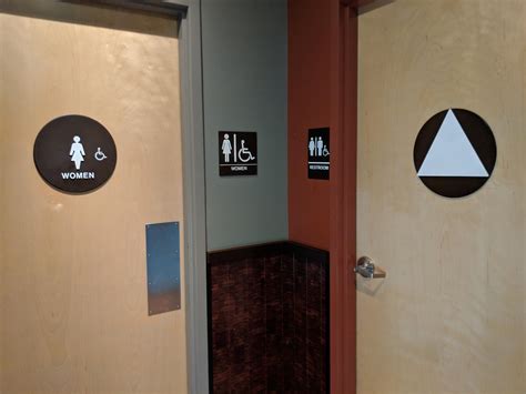 women     restrooms  womens restroom  bigger  lock  equal