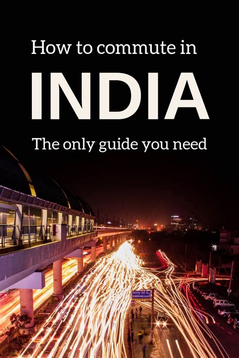 transport  india  definite guide  commute  india