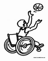 Coloring People Wheelchair Pages Boy Needs Special Basketball Playing Disabilities Colormegood Specialneeds sketch template