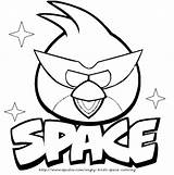Coloring Angry Bird Pages Birds Red Kids Super Colouring Space Printable Craft sketch template