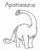 Apatosaurus Coloring Getcolorings sketch template