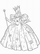 Oz Wizard Coloring Pages Glinda Dorothy Book Tin Man Color Kids Printable Witch Coloring4free Colouring Fun Sheets Print Good Wicked sketch template
