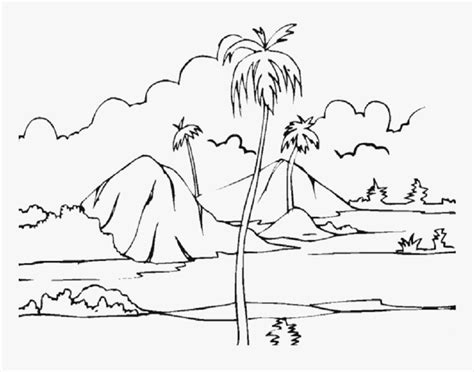 collection   scenery landscape coloring pages hd png
