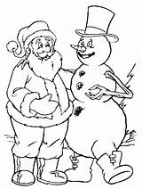 Babbo Pupazzo Neve Snowman Claus Coloradisegni Pages2color Regali sketch template