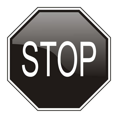 vector    stop sign