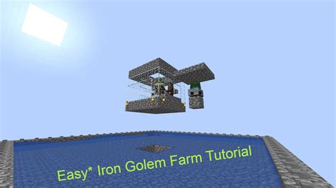 build  easy iron golem farm youtube