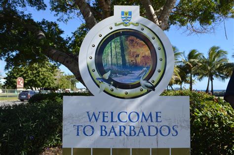 Welcome To Barbados Sign In The Port Of Bridgetown Flickr