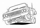 Lowrider Hydraulics Printable Cool Sketches Ramone Chicano Bing Getdrawings sketch template