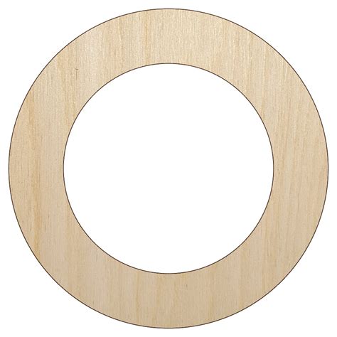 circle outline wood shape unfinished piece cutout craft diy projects
