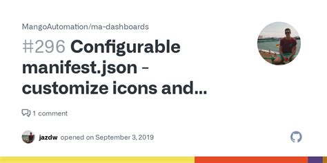 configurable manifestjson customize icons  app  issue