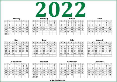 calendars horizontal printable  size noolyocom