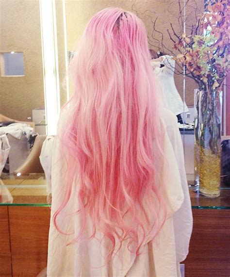 pastel pink hair long hairstyles how to