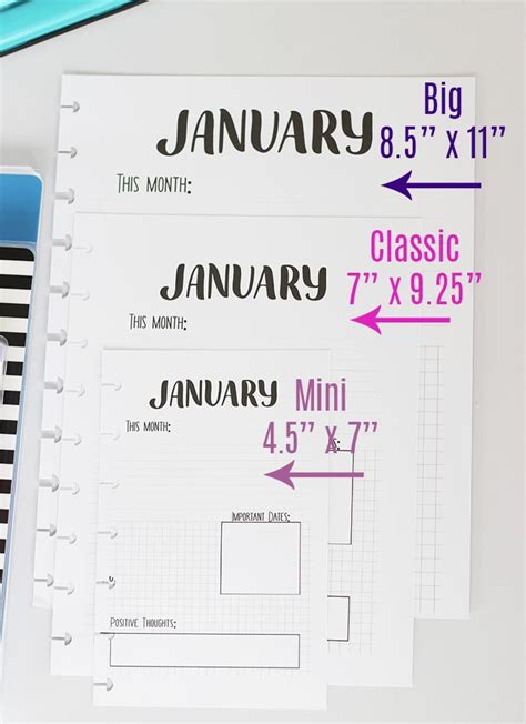 resize printables  fit  happy planner size  video