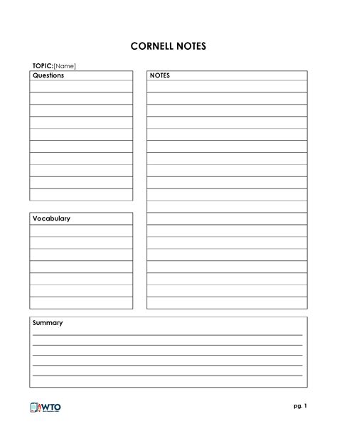 printable note  templates  note  template
