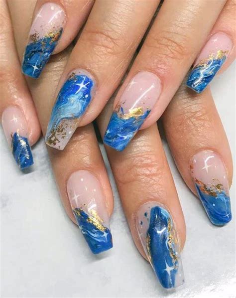 top   blue water nail ideas  women ho manicure designs