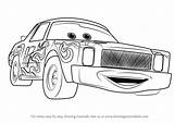 Cars Cartrip Drawing Draw Darrell Step sketch template