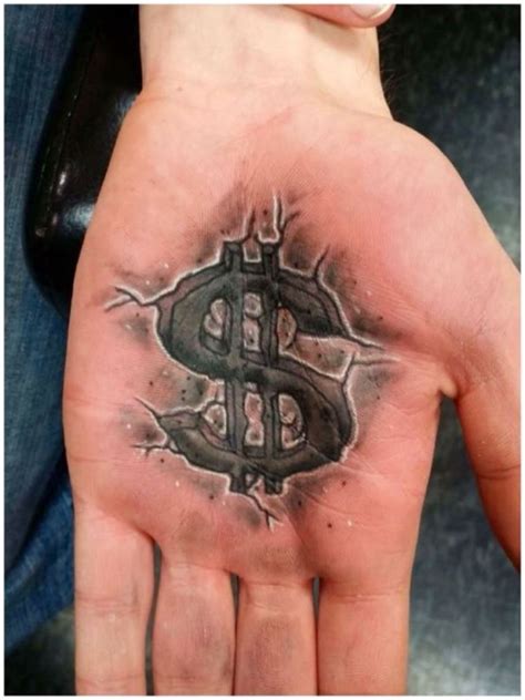dollar tattoos dollar tattoo money tattoo palm tattoos