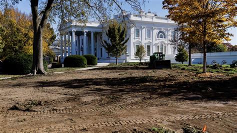 people    trump white house dug  north lawn