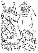 Coloring Pages Rudolph Reindeer Snowman Abominable Christmas Nosed Red Book Yeti Kids Printable Bumble Toddlers Color Drawing Print Yukon Sheet sketch template