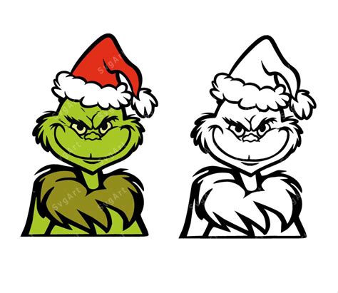 grinch face svg png  grinch face image christmas cut file