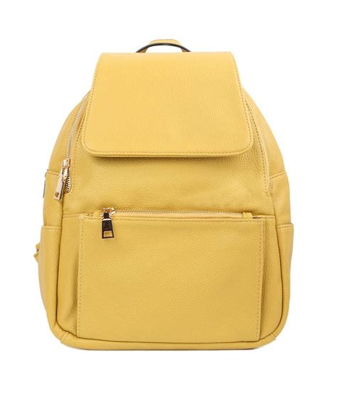 buy yellow plain backpacks