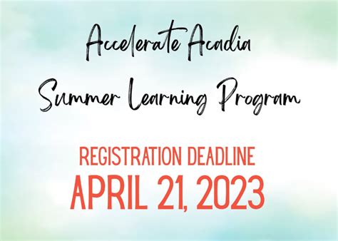 register   summer learning program  acadia parish schools