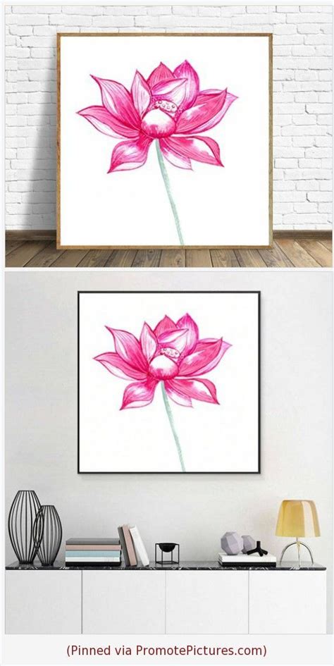 printable wall art flower watercolor printable botanical poster square