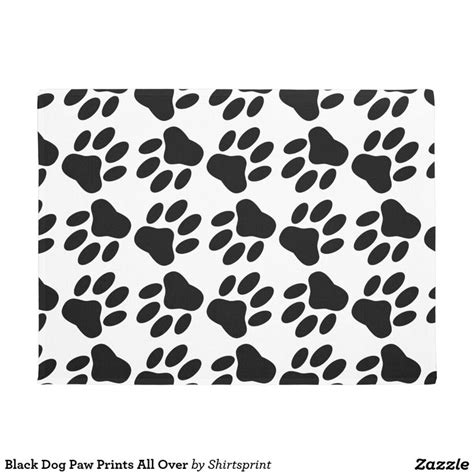black dog paw prints   doormat dog paw print black dog paw print