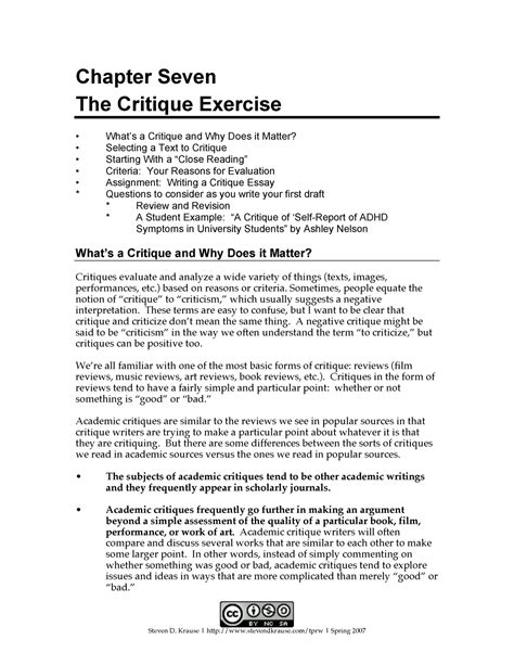 write critique paper bs psychology studocu