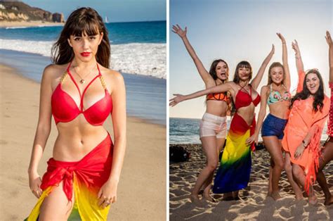 x factor girls strip off to tiny swimwear as judges house