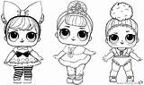 Lol Coloring Dolls Pages Doll Three Printable Surprise Birthday Kids Party Dawn Color Baby Print Sheets Colorir Para 6th 7th sketch template