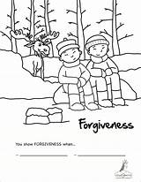 Coloring Forgiveness Gratitude Sins Forgives Getcolorings sketch template