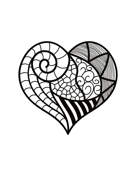 stars  hearts coloring pages