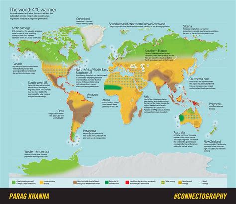 climate week heres  map   world   warmer estimated  happen   mapporn