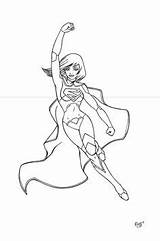 Supergirl Dcnu Inks Richbernatovech Colorare Batgirl sketch template