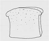 Bread Slice Draw Drawing Drawn Step Template Coloring Pencil Sketch sketch template