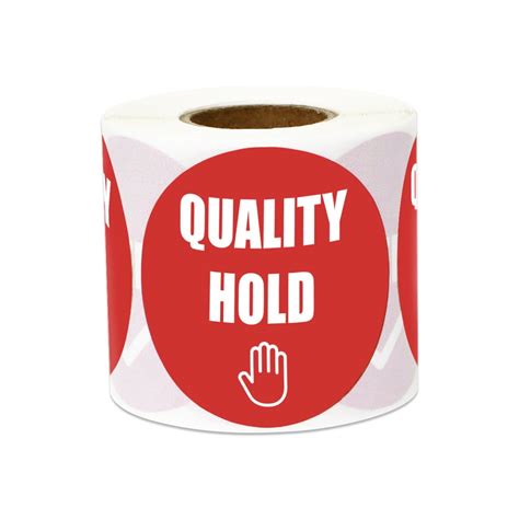 quality hold stickers labels  inventory quality control  rolls red walmartcom