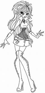 Winx Club Selina Coloring Daphne Pages Deviantart Elfkena Template Fairies Categories sketch template