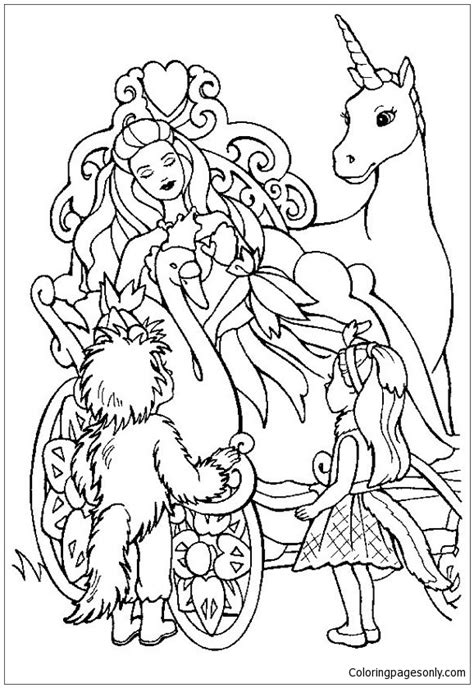 queen unicorn coloring page
